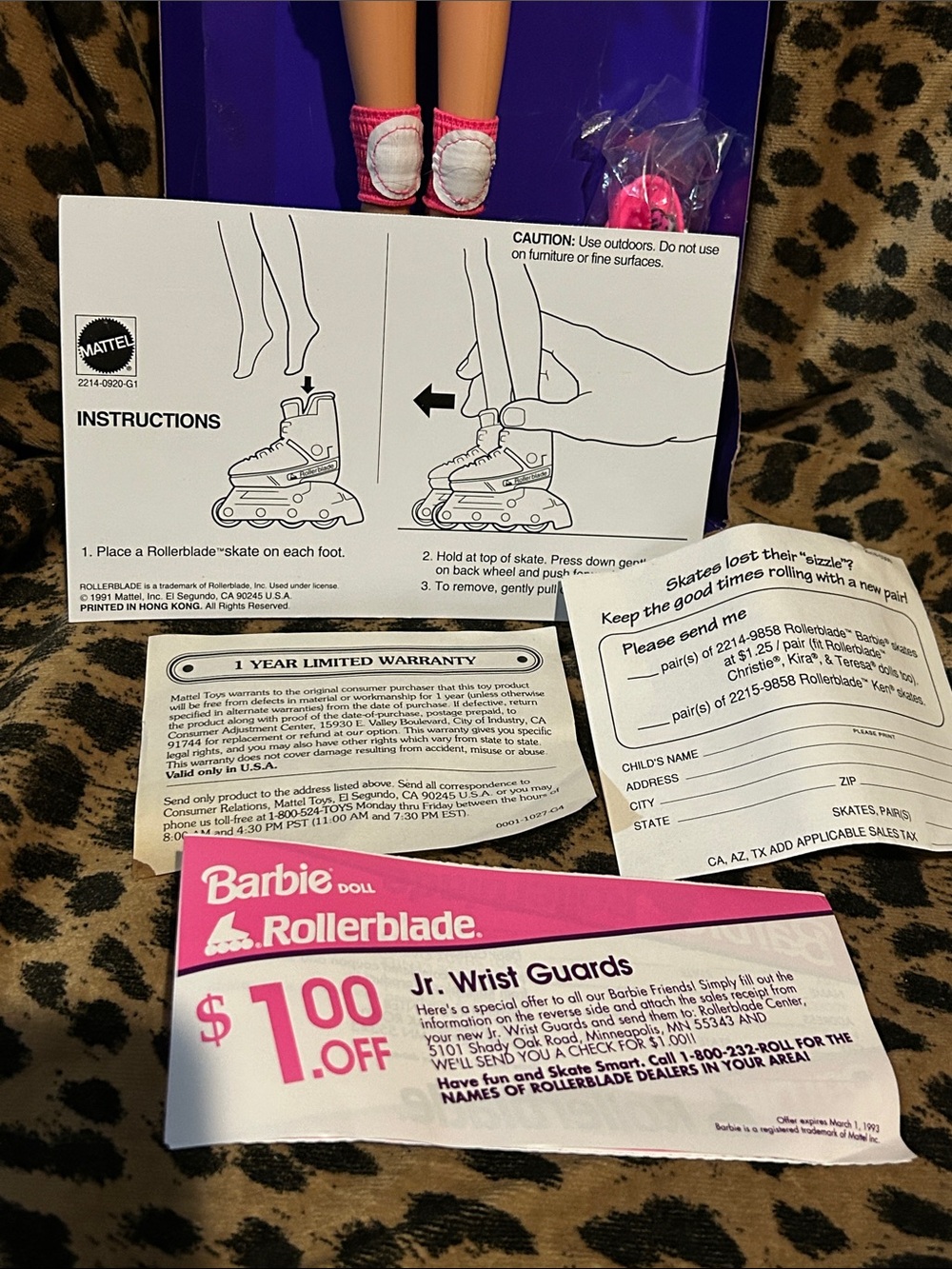 Roller Blade Barbie 1993 - Picture 5 of 16